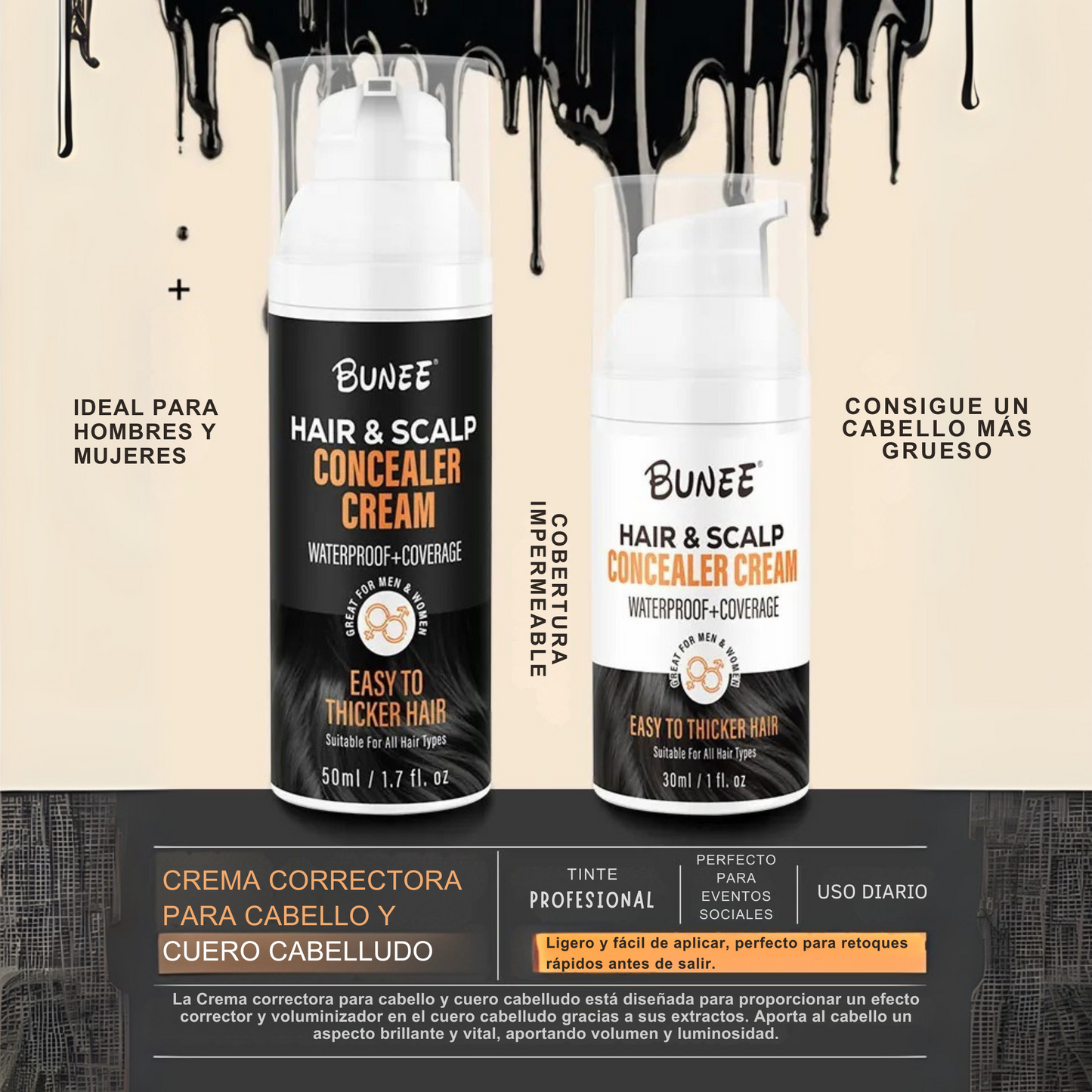 BUNEE - CREMA CORRECTORA DE CABELLO Y CUERO CABELLUDO